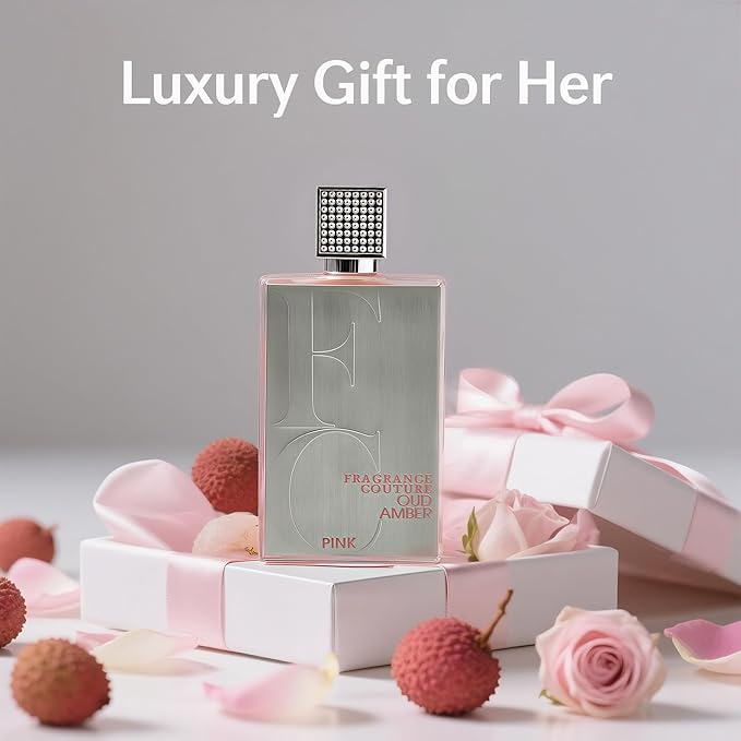 Men/Women Cologne Oud Amber Pink Unisex Perfume 100ml Eau de Parfum - Bold Spicy Amber,Green &Sweet Scent for Women & Men Daily Use