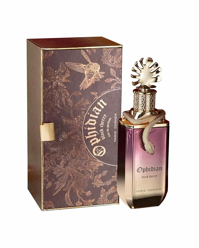 Paris Corner Ophidian Black Cherry EDP Unisex Eau de Parfum Fragrances Scent Unisex 3.4 Fl Oz Perfumes | Long Lasting Fruity Woody Perfume with Burning Cherry, Raspberry & Tonka Bean