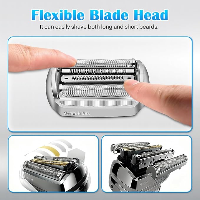Series 9 94M Replacement Head - Compatible with Series 9 & 9 Pro Electric Shavers, Foil & Cutter Blades for Models 9290cc, 9291cc, 9370cc, 9293s, 9385