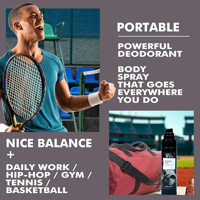 Body Spray for Men, Mens Body Refreshing Spray, Long Lasting, Pack of 3, Each 3.4 Fl Oz, Total 10.2 Fl Oz, Notes of Bergamot, Patchouli, Cedar, Leather