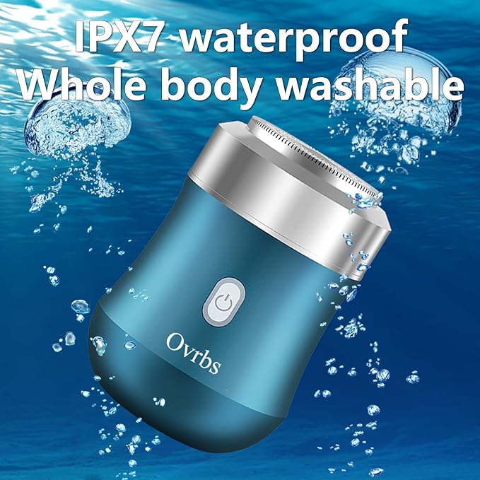 Mini Electric Razor,Aluminum Alloy Body,3D Floating Shaver Head,Type-C Charging,use for 45 Days,IPX7 Waterproof,Mini Portable Shaver,Travel Razor,Mini Shaver,Suitable for Home,Car,Trave