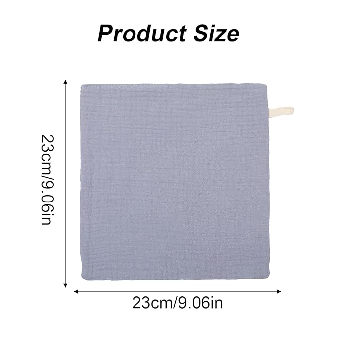 5 Pack Face Cloths Makeup Remover Cloth Cotton Wash Cloth Soft Muslin Washcloths Breathable Reusable Facial Towels for Skin Care Daily Absorbent Cleaning Travel Women Men Adults