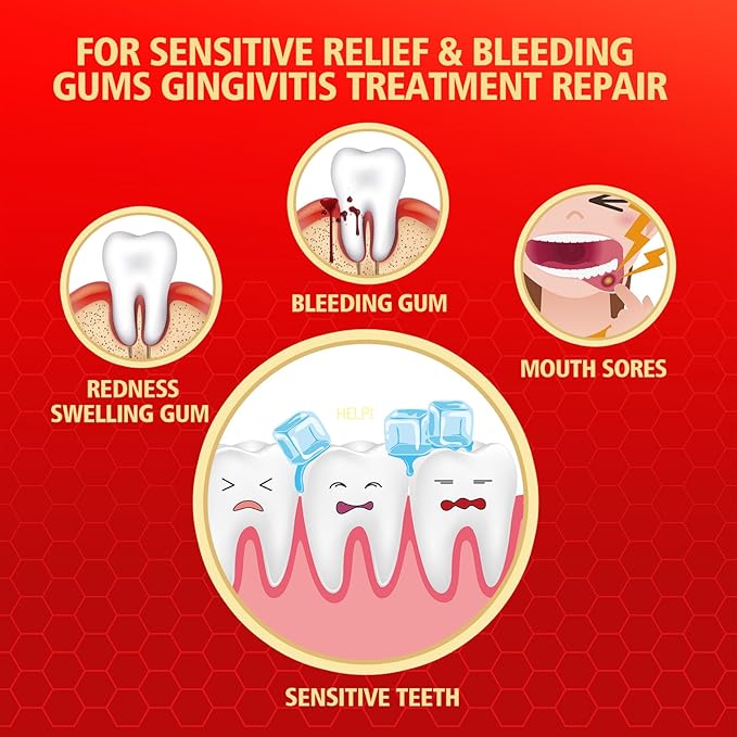 2PCS 10% Nano-Hydroxyapatite Bee Wasp Venom Toothpaste for Remineralizing Enamel & Sensitive Relief,Gingivitis Bleeding Gum Treatment, Fights Plaque,Whitening Teeth - 120MIN Fresh Breath