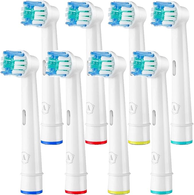 Replacement Toothbrush Heads Compatible with Oral B - 8 Pack Aster Toothbrush Head Compatible with Oral B Braun Electric Brush Heads Refill for 7000/Pro 1000/9600/ 5000/3000/8000