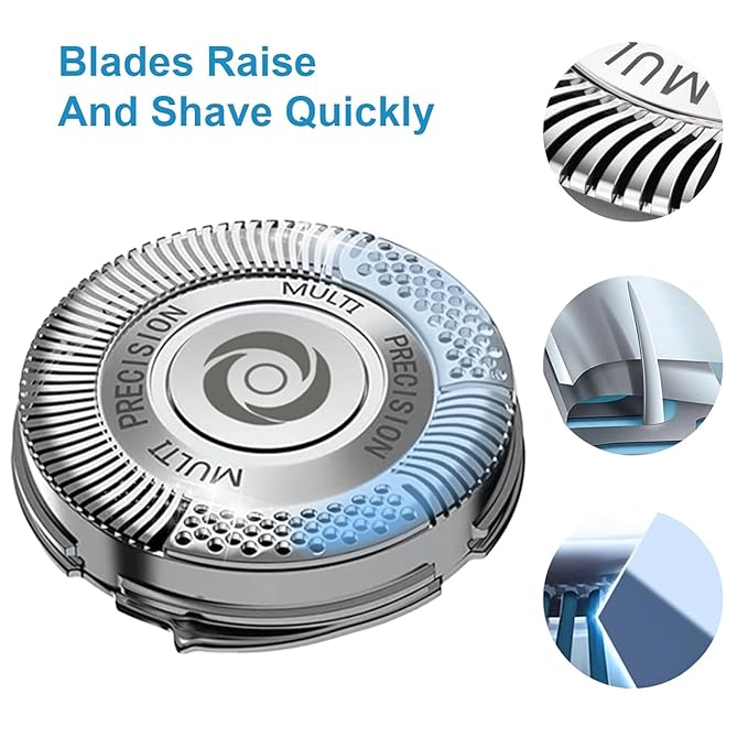 SH50 Replacement Shaver Heads Compatible with Philips Norelco Series 5000, Replacement Blades Compatible with Philips Electric Shaving Series 5000