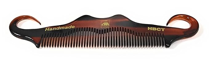 G.B.S Handmade Cellulose Acetate Grooming Men’s Mustache Comb