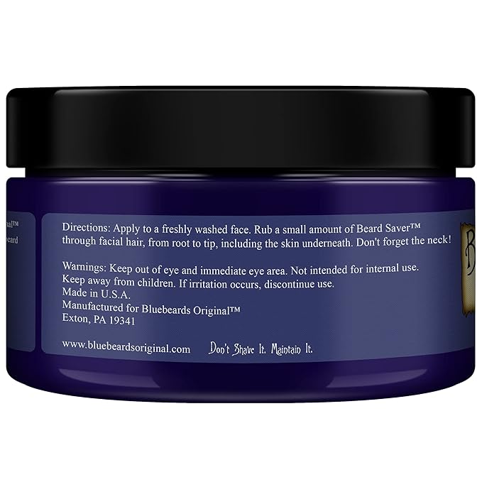 Bluebeards Original Leave In Beard Conditioner for Men - 4 oz Beard Saver Infused with Aloe & Lime - Beard Softener that Deeply Conditions and Moisturizes Your Moustache and Skin - Made in USA
