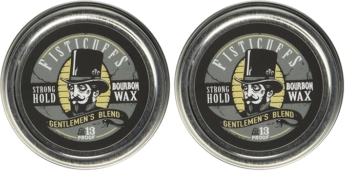 Grave Before Shave Fisticuffs Strong Hold Mustache Wax Gentlemen's Blend 1 OZ. Tin (Pack of 2)