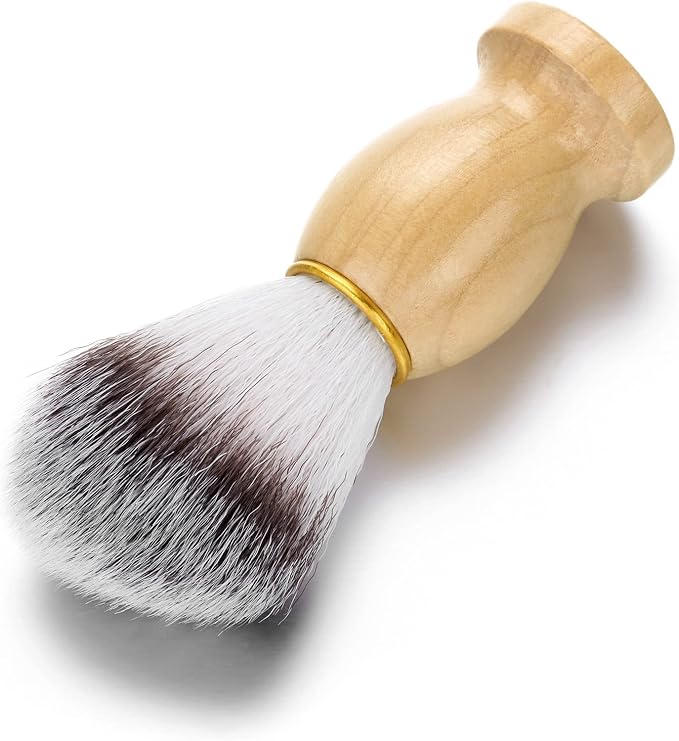 Aethland Personalized Shaving Brush Set for Men Dad, Customized Name Letters Shave Brush Stainless Steel Shaving Razor Holder Soap Bowl Mug Shaving Brush Kit for Men Gifts