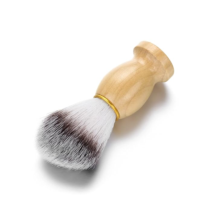 Aethland Personalized Custom Shaving Brush Set for Men Dad, Name Engraved Handcrafted Men's Shaving Brush for Men's Grooming Hair Wet Shave Men Boyfriend Father's Day Gift