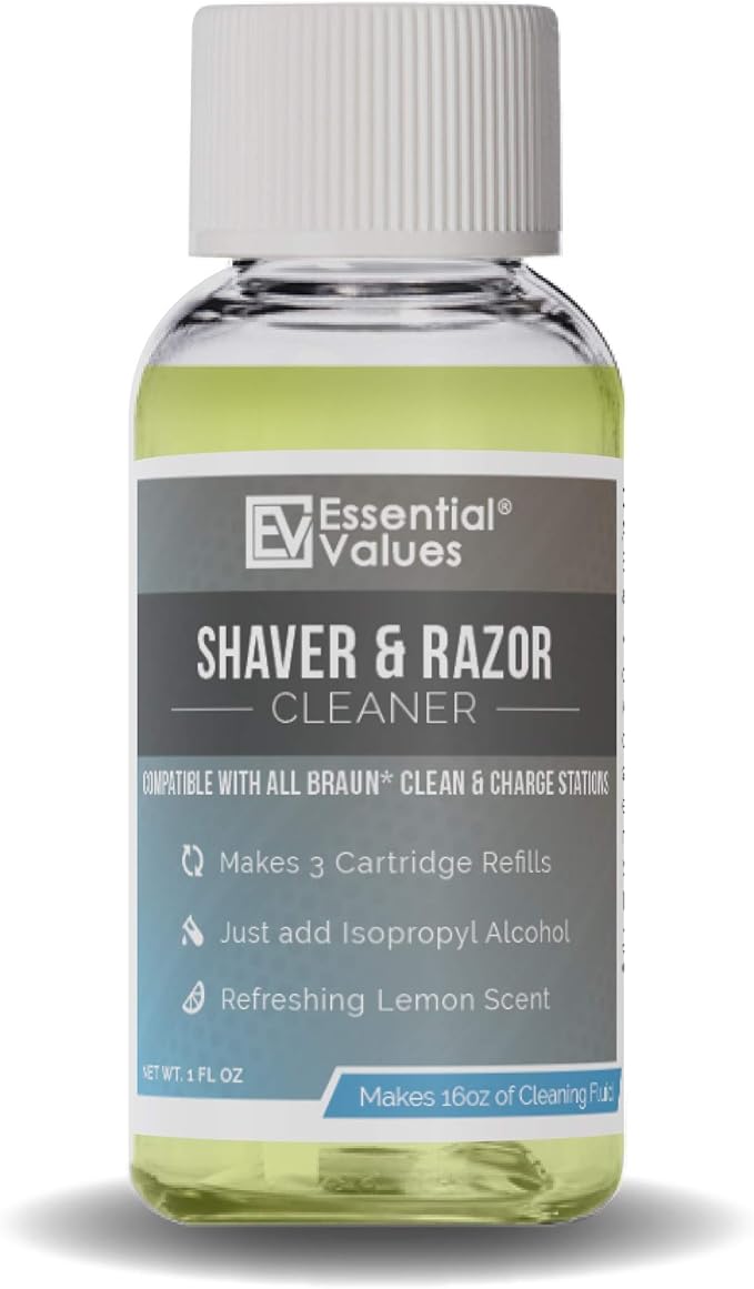 Essential Values Braun Clean and Renew Cartridge Refills (3 Cartridge Concentrate) (1 Fl Oz (Pack of 1))