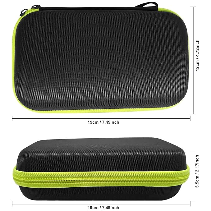 LinMei Hard Travel Case for Electric Trimmers & Shavers - Protective Organizer Compatible with QP27XX, QP28XX and QP6XXX - EVA Shell with Accessory Pocket - Black (Case Only)