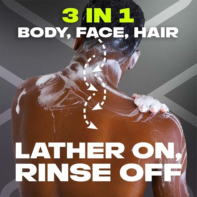 AXE Black- Frozen Pear & Cedarwood Scent 3 in 1 Body wash| Face wash| Hair wash