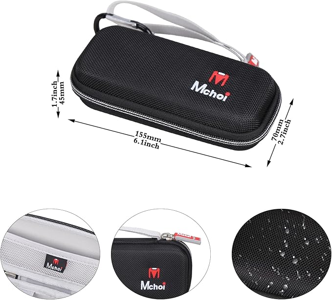 Mchoi Hard Carrying Case Fits for Fusion5 Men’s Razor & Proglide Shield Men's Razor, Case Only, Grey