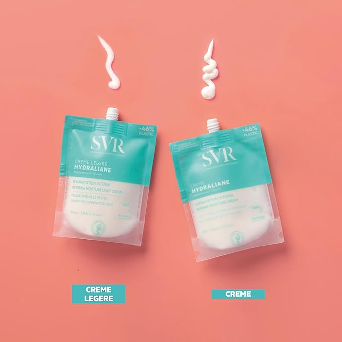 SVR Hydraliane Light Hydrating Face Cream - Moisturizer For Sensitive & Dehydrated Skin, for the Whole Family - Skin is 72% More Hydrated After 8 Hrs. with Hyaluronic Acid & Glycerin, 1.7 fl.oz.