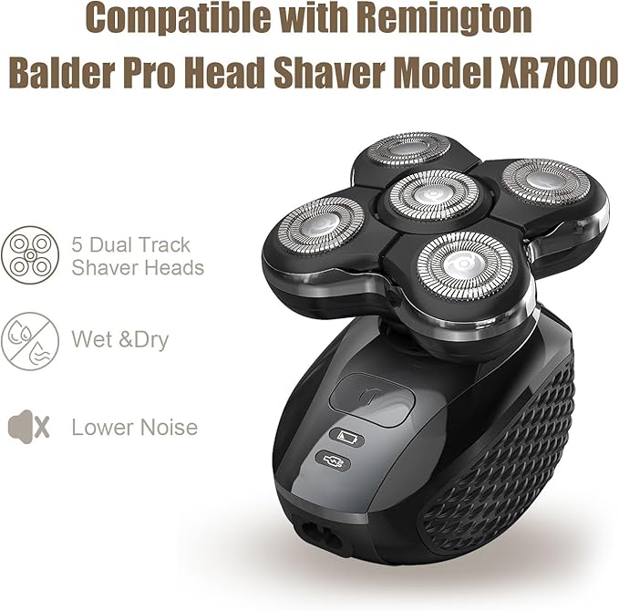 Pro Head Shaver Replacement Blades Compatible with Remington Balder Pro Head Shaver Model XR7000,Precision Electric Shaving for Bald Men. (2pack)