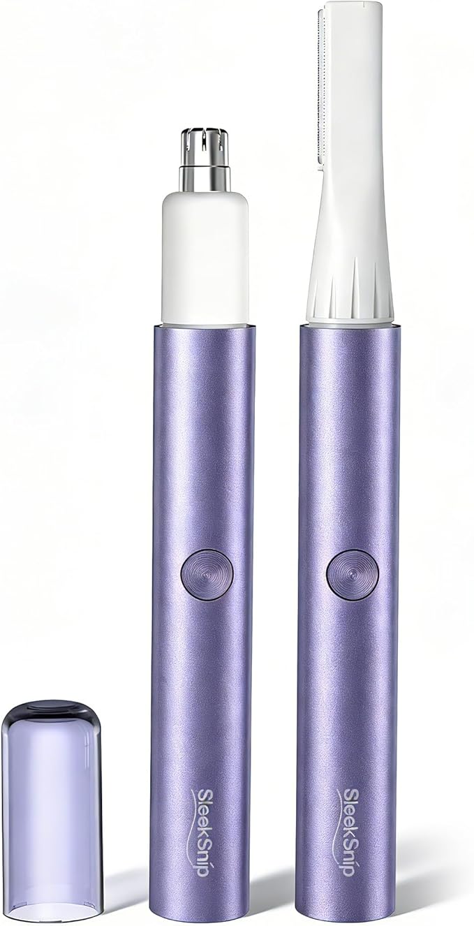 Nose & Eyebrow Hair Trimmer for Women, Facial Hair Shaver Perfect for Face, Ear Nose and Eyebrows Rechargeable