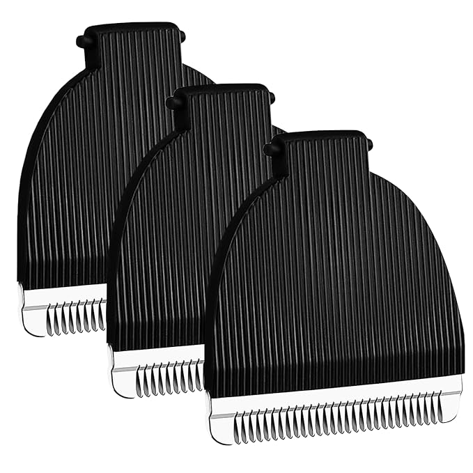 3 Packs Black Replacement Blades for Meri-dian Trimmer,Compatible with Meridian Body Trimmer Onyx & Sage，Hygienic Ceramic Replacement Blades