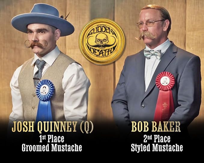 Moustache Care Gift Set by Vintage Grooming Co. | Death Grip & Sudden Death Mustache Wax & Comb Kit