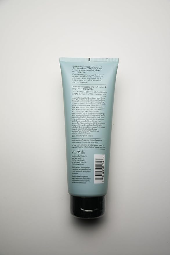Acure Simply Smoothing Shampoo and Conditioner Set - Hydrating & Moisturizing for Women & Men, Moisturize Frizzy, Dry, Damaged Hair w/Coconut Water, Vegan, Paraben & Sulfate Free - 8 fl oz (2 Pack)