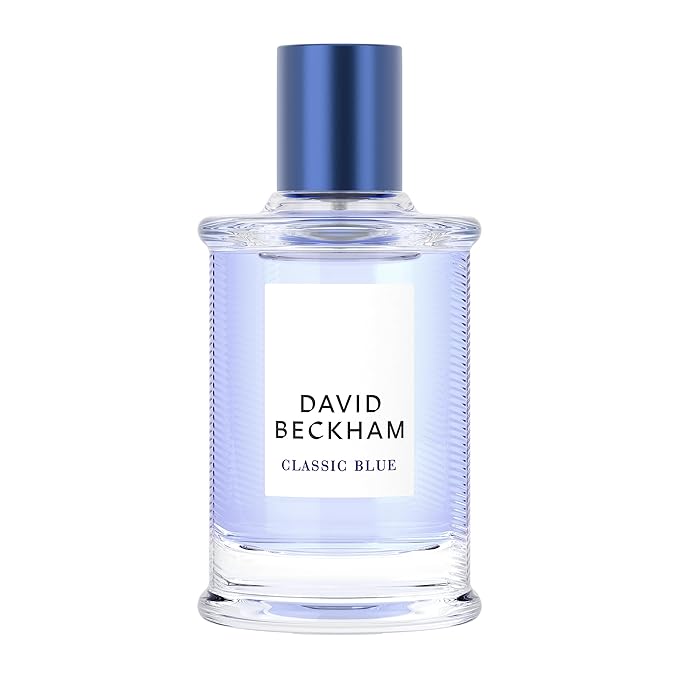 David Beckham Classic Blue Eau de Toilette 1.6 fl oz (Pack of 1), Notes of Pineapple, Apple Sage, and and Cashmere Wood, Men's Fragrance, Long Lasting, Everyday Fragrance, Travel Size