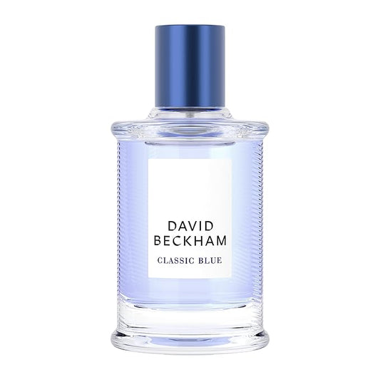 David Beckham Classic Blue Eau de Toilette 1.6 fl oz (Pack of 1), Notes of Pineapple, Apple Sage, and and Cashmere Wood, Men's Fragrance, Long Lasting, Everyday Fragrance, Travel Size