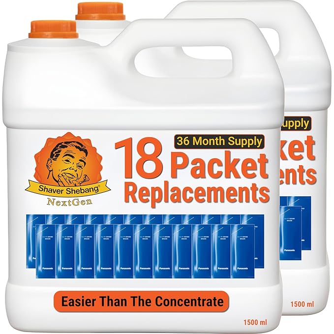 36 LAMDASH WES4L03 cleaner concentrate replacements—72 months of clean shaving NextGen