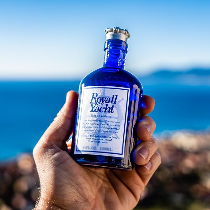 ROYALL YACHT, Men's Eau de Toilette, Marine Citrus & Vetiver Fragrance – 2 oz Splash