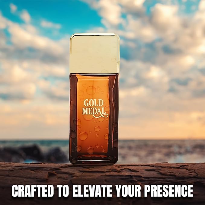 Gold Medal Men Cologne Fresh Scent Eau De Toilette Spray, Fragrance For Men Long-Lasting Cologne Choice For Daily Wear Elegant 100ml Bottle