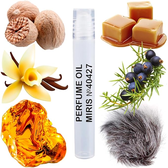 MIRIS No. 40427, Inspired by Gentle Fluidity Gold, Long-Lasting Unisex Perfume Oil for Women & Men Roll-On, Rollerball 0.34 Fl Oz / 10 ml