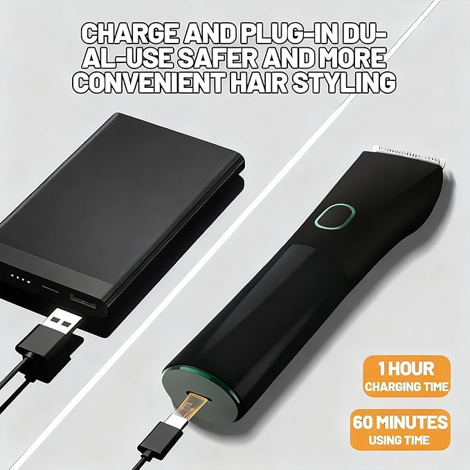 Electric Beard Trimmer for Men, 2026 New 5 IN 1 Cordless Hair Clipper and Shaver Kit with Adjustable Grooming Attachments for Mustache Body Nose Hair, Rechargeable Hair Clippers with Sideburn Trimmer