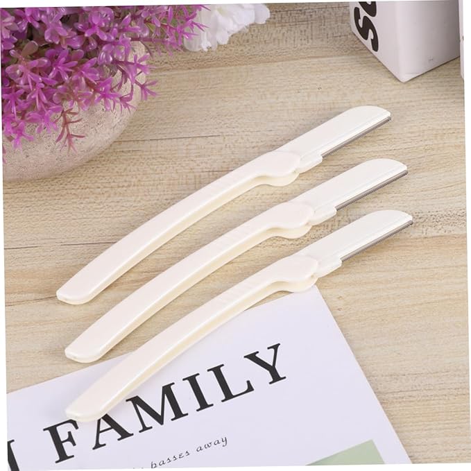 SHERCHPRY 9pcs Professional Eyebrow Shaper Facial Razors Portable Folding Eyebrow Trimmer Beauty Tool for Women