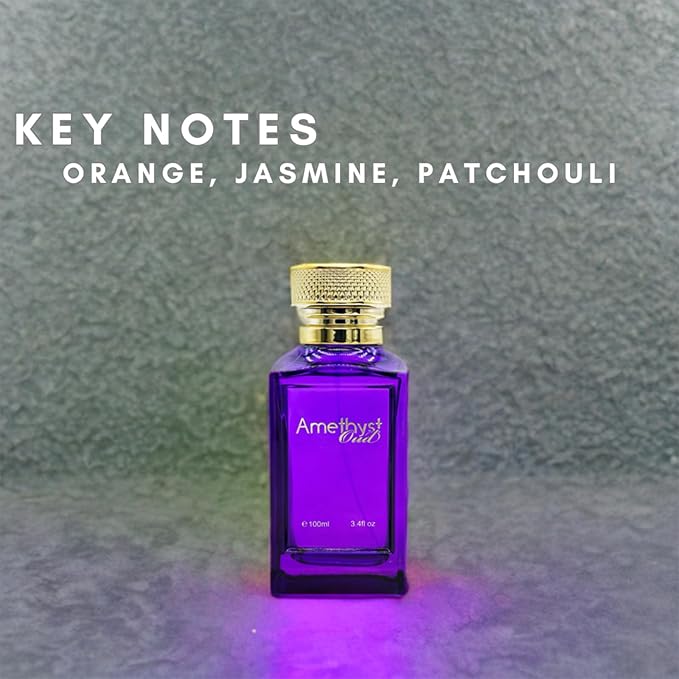 Amethyst Oud - Long Lasting Perfume for Women - Oud Cologne for Men - Floral Woody Fragrances - Women's Perfume - Mens Cologne - 3.4 oz