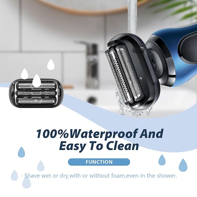 2P Series 5/6 53B Replacement Head for Electric Foil Shaver, Compatible with New Generation Razors 5020cs 5018s 5035s 5049cs 5050cs 6020s 6040cs 6075cc 6072cc 6090cc.