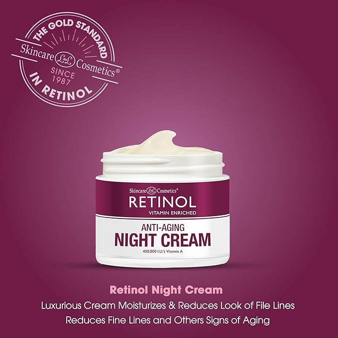 Retinol LIVAURA Skincare LdeL Cosmetics Cream Vitamins A + C + E (Night Cream)