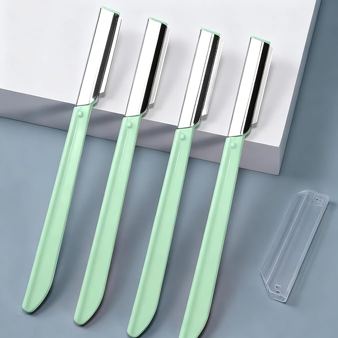 4Pcs women's Eyebrow Trimmers, Hair Removers,and Hair Removers. Equipped With Anti Slip Handle and Protective Cover, Multifunctional To Remove Fine Hair and Other Unnecessary Hair.