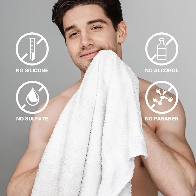 Body & Earth Gift Baskets for Men 8pcs Mens Grooming Sets with Sandalwood Scent Gift Sets for Christmas Gifts for Men