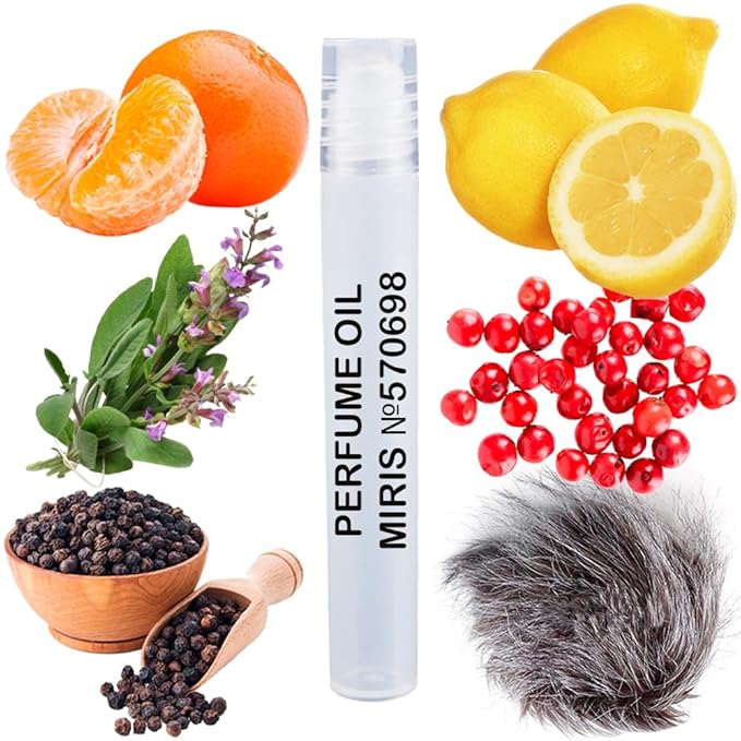 MIRIS No. 570698, Inspired by Cosmic Pepper, Long-Lasting Unisex Perfume Oil for Women & Men Roll-On, Rollerball 0.34 Fl Oz / 10 ml