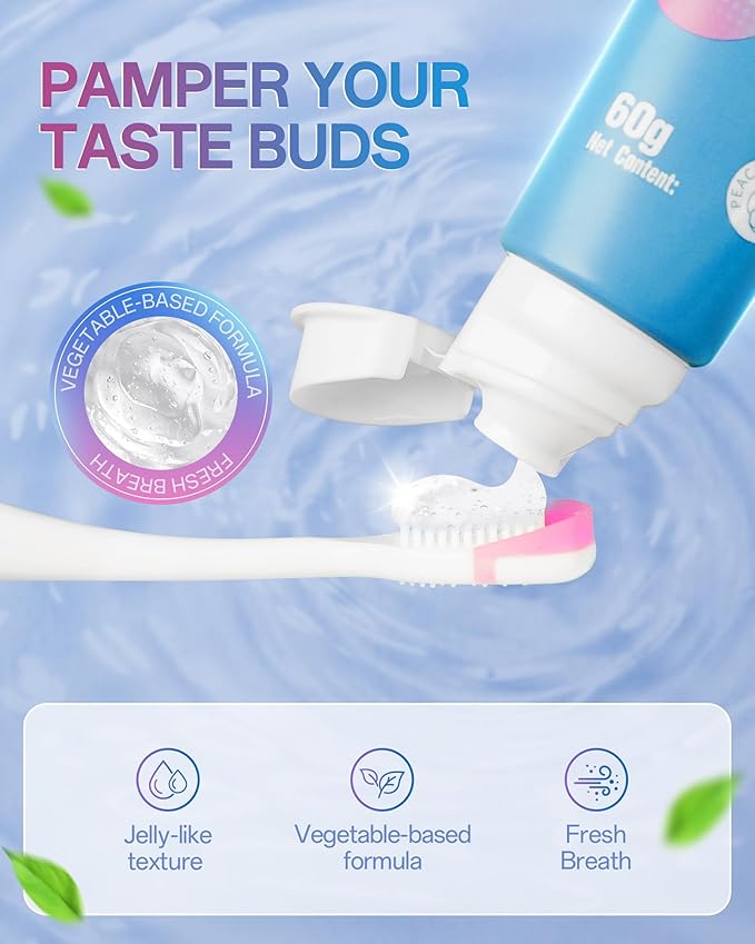 BodyAccel Silicone Tongue Cleaner for Adults, Soft & Gentle Tongue Brush and Scraper, Helps Remove Bad Breath, Flexible Non-Slip Handle for Comfortable Control
