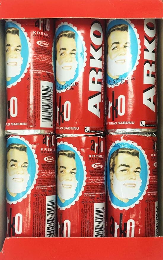 Arko Shaving Cream Soap Stick - 12 Pieces by EVYAP