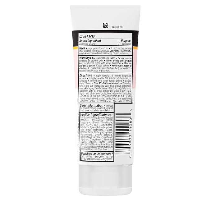 Neutrogena Pure & Free Baby Mineral Sunscreen Lotion with Broad Spectrum SPF 50 & Zinc Oxide, Water-Resistant, Hypoallergenic & Tear-Free Baby Sunscreen, 3 fl. oz, 3 pk