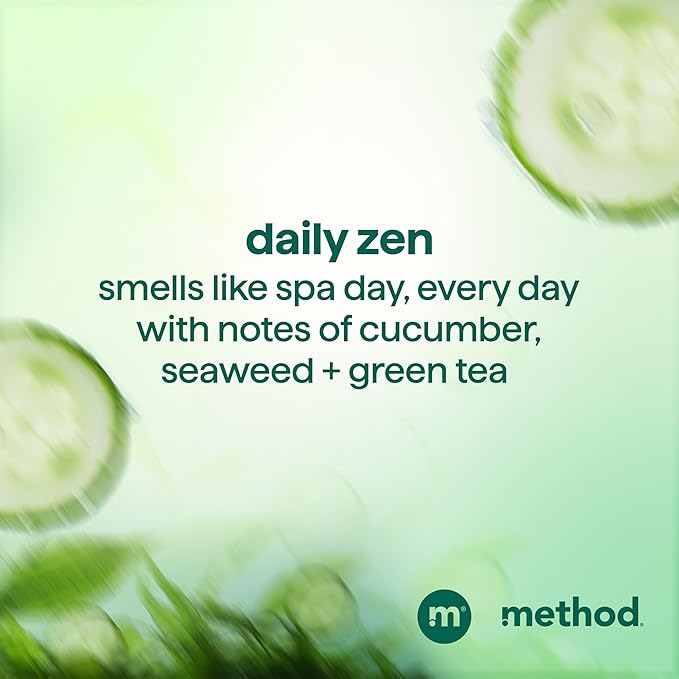 Method Daily Zen Conditioner - Nourishes & Hydrates, Safe for Color-Treated Hair - Sulfate free, Paraben free & Silicone Free - 13.5 oz, Pack of 3