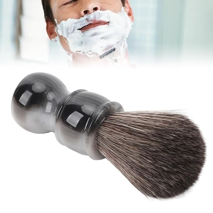 Shaving Brush for Men, Professional Beard Brush with Soft Synthetic, Quick Foaming Grooming Brush for Efficient Cleaning, Comfortable Handle for Smooth Shaving Experience