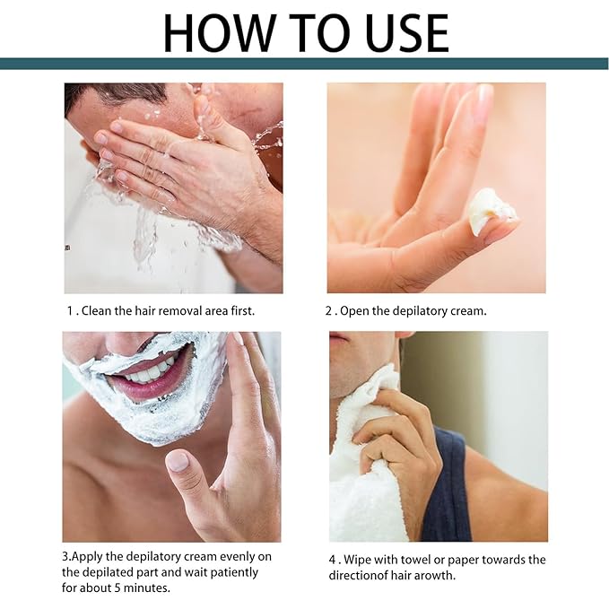 Men's Hair Removal Spray Foam - Plant Extract Soothing Depilation Spray Painless & Gentle Depilatory Cream for All Skin Types - Effective for Armpits, Chest, Back, Legs & Body
