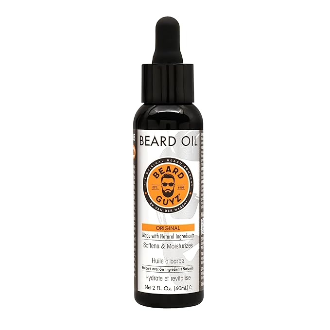Beard Guyz Beard Oil – Lightweight Beard Moisturizer & Conditioner – Softens Facial Hair, Hydrates Skin Under Beard, Reduces Itch & Frizz – Men’s Grooming Oil, 2 oz