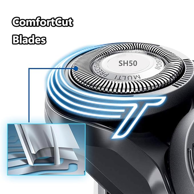 SH50/52 Replacement Head Compatible With Norelco 5000 Series Electric Shavers, Sh50 Replacement Head Compatible With Norelco Shaver S5000 S5070 S5110 S5110 S5080 S5420 S5100 Heads，1Pack