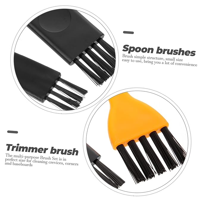 FRCOLOR 144pcs Electric Shaver Hair Clipper Cleaning Brush Compact Cleaner for Keyboard Fans and Car Dashboard Maintenance