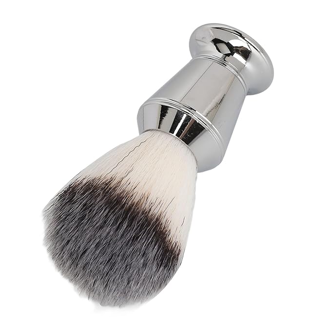 Shaving Brushes For Men, Beard Brush with Ergonomic Handle Stainless Steel Foaming Beard Brush For and WellGroomed Beard