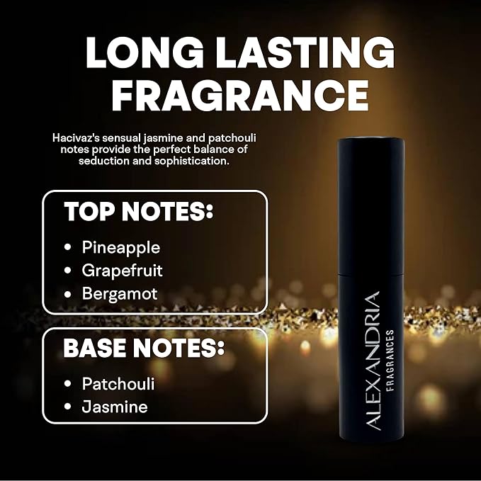 Alexandria Fragrances Hacivaz Perfume - Long Lasting Eau de Parfum for Men - Men's Cologne with Bergamot, Pineapple, and Grapefruit - Elegant Woody Citrus Parfum - Perfect for Every Occasion – 10ml