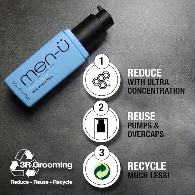 men-ü HEALTHY FACIAL WASH 3.3 fl.oz, for up to 265 washes, Ultra-Concentrate Healthy Face Cleanser, Facial Cleansing for Men Before or After Shaving - 3.3oz